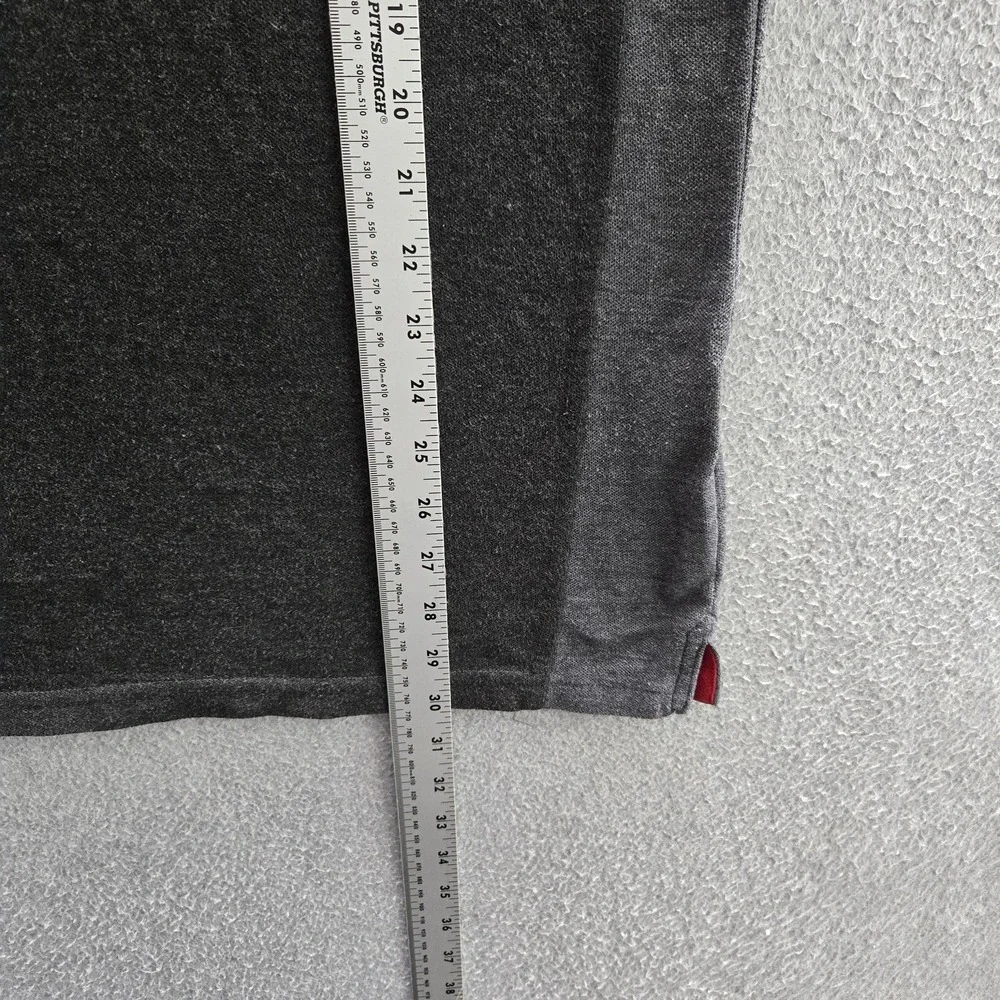 McDonald's Men Button Up Shirt L-R Gray Logo Short Sleeve READ